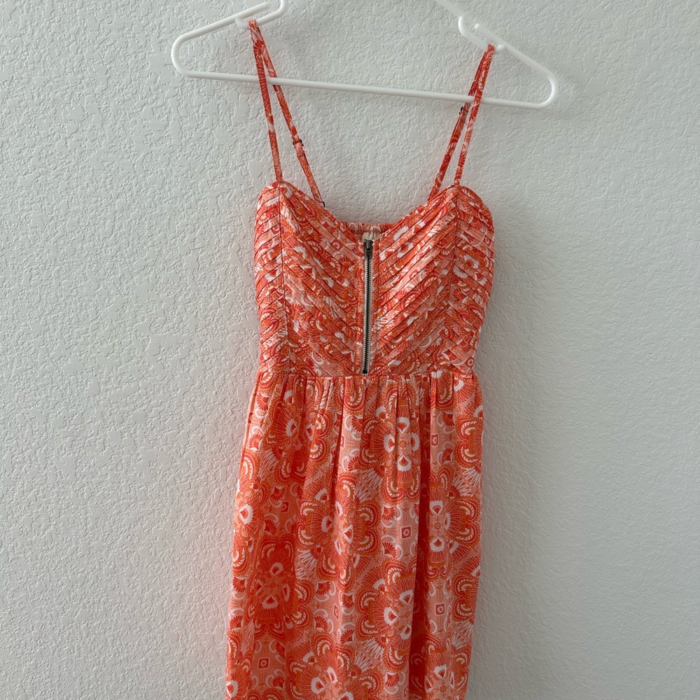 Roxy Orange Floral Mini Dress
